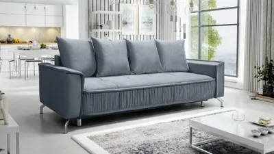 Produktbild von Schlafsofa Sofa 3-Sitzer FLORENCE Stoff Element Grau