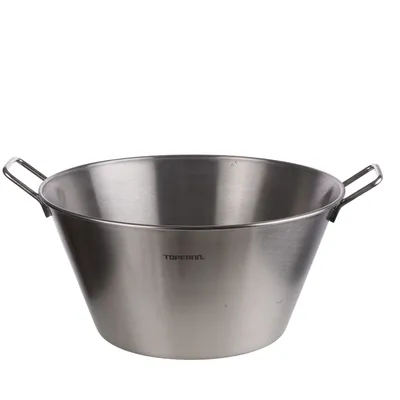 Produktbild von Küchenschüssel mit Griffen Edelstahl 18/0 Schüssel Edelstahl 50 cm Salatschüssel Schüssel Küchenschüssel Servierschüssel Solid