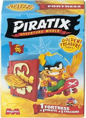 Produktbild von MagicBox MAGICBOX - PIRATIX - Piraten Goldener Schatz Festung FORTECA + Figur
