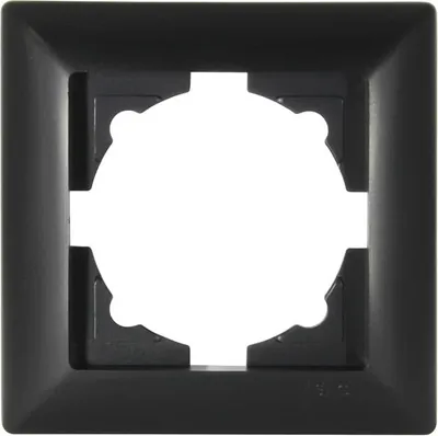 Produktbild von Gunsan Visage 1-fach Rahmen für 1 Steckdose Schalter Dimmer Schwarz
