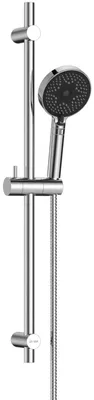 Duschstange 70 cm mit Handbrause, 3 Funktionen, Edelstahl 304, Chrom