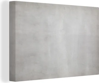 Produktbild von MuchoWow® - Leinwandbilder - Beton - Grau - Zement - Industriell - Strukturiert, Wandbild, Wanddeko Bilder Wohnzimmer, 30x20 cm