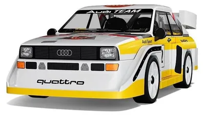 Productafbeelding van Klemmbaustein Auto 1:35 – Rallye Sport Quattro S1 E2 model