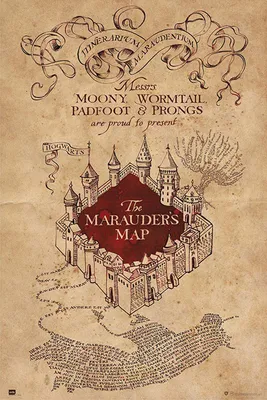 Immagine prodotto di Harry Potter - Hogwarts - Mappa dei Marauders - Locandina cinematografica - 61x91,5 cm