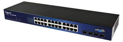 Produktbild von ALLNET 127211, Managed, L2, Gigabit Ethernet (10/100/1000), Rack-Einbau, 19U, Wandmontage