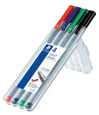 Produktbild von Staedtler - Fineliner Triplus 334 sortiert 0,3mm 4 Stück