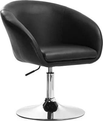 Image de Tabouret de bar Deluxe - Style industriel - Noir - Lot de 1 tabouret - Tabouret de bar avec dossier - Tabouret de cuisine - Réglable en hauteur - Simili cuir