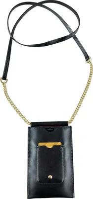 Produktbild von Schultertasche Handytasche aus Leder, mit Kreditkartenfach von collezione alessandro