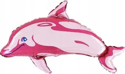 Produktbild von Folienballon Delfin, rosa, 21 Zoll, 1 Stk.
