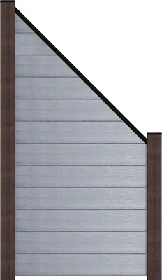 Produktbild von GroJa Solid Stecksystem Bausatz Abgeschrägt Schwarz co-extrudiert