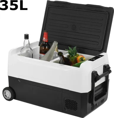Produktbild von Dual-Zonen-Auto-Kühlschrank, Temperaturbereich von -20 °C bis 20 °C, Schnellkühlmodus, 35L