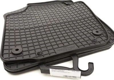 Immagine prodotto di Tappetini in gomma adatti per Skoda Rapid dal 2012 / Rapid Spaceback dal 2013 Tappetini in gomma 4 pezzi neri per auto NUOVO