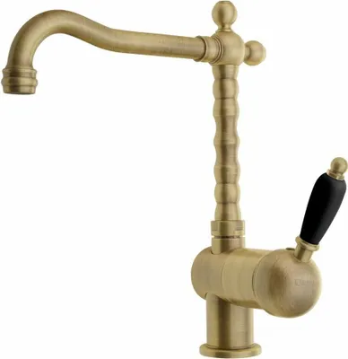 Produktbild von Sapho KIRKÉ BLACK Küchenarmatur, schwarzer Hebel, Bronze