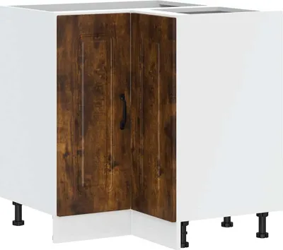 Produktbild von Küchen-Eckunterschrank Kalmar Räuchereiche Holzwerkstoff