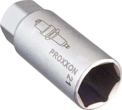 Zdjęcie produktu dla Proxxon 23552 Zündkerzen Nuss mit TPR Einlage 21mm Antrieb 10mm(3/8")