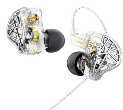 Produktbild von CCZ In-Ear-Kopfhörer 10 mm 1DD kabelgebundene IEM-Kopfhörer leichte HiFi-Gaming-Kopfhörer mit mm-Klinkenstecker Geräuschisolierung Weiß ohne Mikrofon NC02