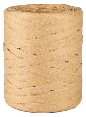 Naturbast-Papierband, 200 m x 6 mm, für Basteln & Geschenke