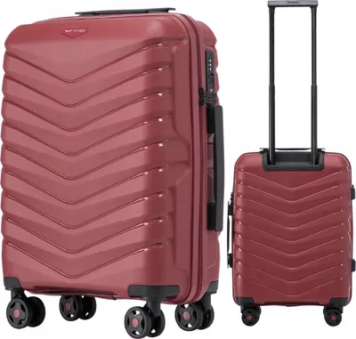 Immagine prodotto di Trolley da cabina WINGS PHOENIX 20", indistruttibile, TSA, rosso vino
