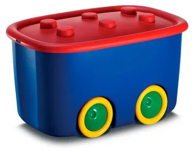 Produktbild von KIS Kunststoffbox Funny Box L Blau / Rot