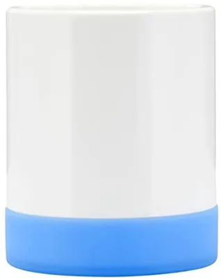 Immagine prodotto di Portascopino in silicone con effetto loto, blu, antiscivolo