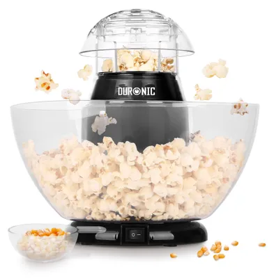 Heißluft-Popcornmaschine 1200 W, ölfrei, 50 g, schwarz