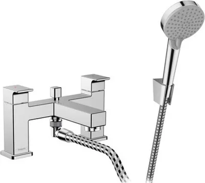 Obrázek produktu pro Hansgrohe 2-otvorová vanová/sprchová baterie Vernis Shape F-Set chromová vanová okrajová baterie, 71462000