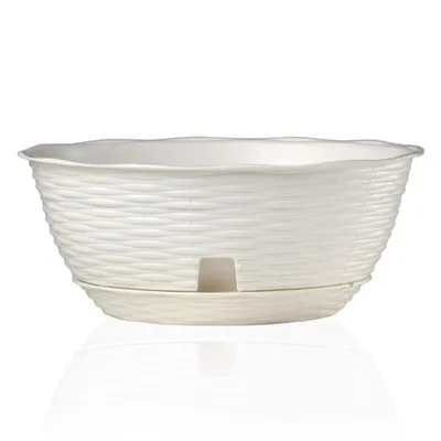 Obrázok produktu pre BAMA Kvetináč PAGLIA, 30 cm, biely