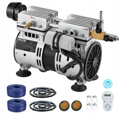Zdjęcie produktu dla Zestaw Napowietrzacza Oczka Wodnego Pompa Powietrza 590W Wąż 30,5M 2 Płyty