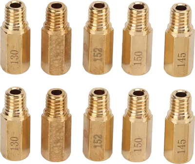 Produktbild von 10pcs/Set Vergaser Hauptstrahl -Kit 130 132 135 138 140 142 145 148 150 152 Ersatz für Keihin Pwk Pe Oko Koso