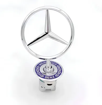 Obrázek produktu pro Emblém kovového znaku Mercedes s gravírováním stylová ozdoba na kapotu nebo jako dárek pro fanouška značky