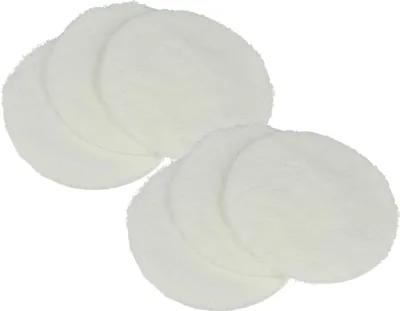 Produktbild von vhbw 6x Polierpad kompatibel mit Kärcher FP 202, PST 1000, FP 303, PST 222, FP 222 Saugbohner - Polierscheiben-Set für Parkett Weiß