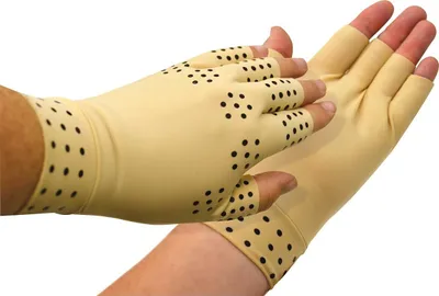 Produktbild von Fäustlinge mit Magnetstichen VITAEASY - Größe L - Weiche Kompression - Handbreite bis 10,20 cm