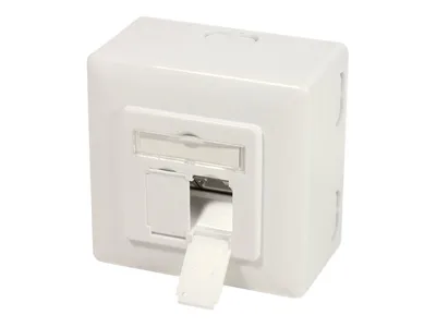 Immagine prodotto di Logilink CAT 6A scatola da superficie e da incasso, completamente schermata RAL 901