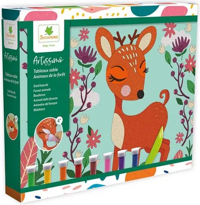 Image de Sycomore Artissimo Planches de sable pour enfants Animaux de la forêt