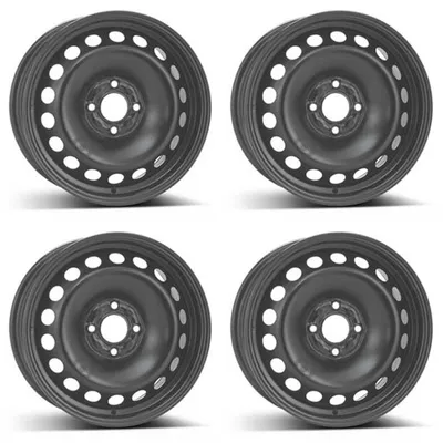 Image de 4 jantes en acier Alcar, 6,5Jx15 pouces, déport 45, 4x100, pour Renault Mégane Scenic, lot de 4
