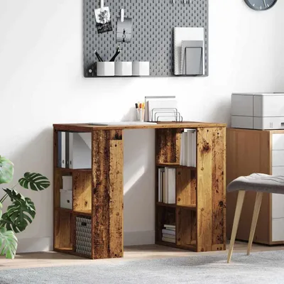 Imagen del producto de Maison Exclusive - Escritorio de madera maciza y aglomerado, 90 x 50 x 75 cm