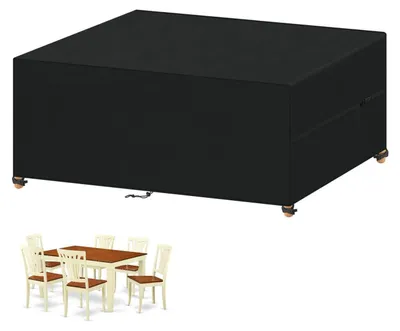 Obrázok produktu pre Poťah na záhradný nábytok, vodotesný, 170x110x75 cm, vhodný na zimu, ochranný obal z materiálu Oxford 420D