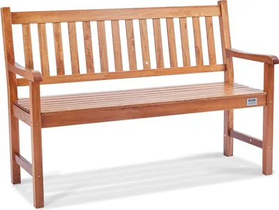 Produktbild von Gartenbank 127cm Holz 363kg Park Terrasse Parkbank Sitzbank 3 Sitzer