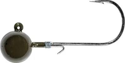 Produktbild von LMAB Tungsten Round Jig 4/0, Jighaken, silber, 14 g Green Pumpkin, 138655