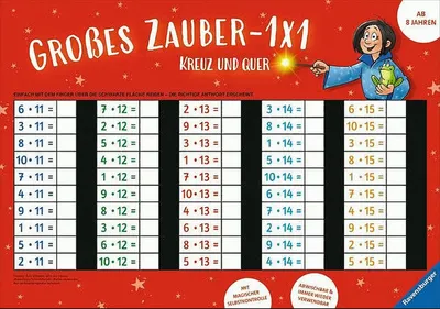 Produktbild von Zaubertafel: Großes Zauber-1x1: Kreuz und quer