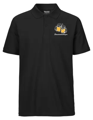 Produktbild von Huuraa Herren Polo Shirt Standartenträger Schützenfest XL Black Bio Baumwolle Fairtrade Poloshirt Geschenkidee