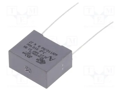 Obrázok produktu pre 1x Kondenzátor: 800 V DC, 15 mm, 0,1 µF, -40 ÷ 110 °C, typ R49AI31005001K, kondenzátor X2/Y2, tolerancia 10 %