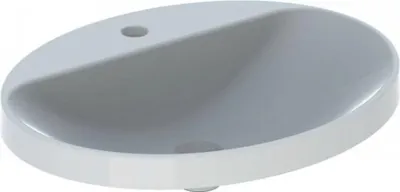 Produktbild von Geberit Geberit Einbauwaschtisch VariForm oval 600x480mm m HL o ÜL we