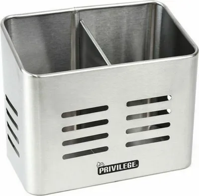 Obrázek produktu pro Odkapávací košík na příbory Privilege 40599 z nerezové oceli, 16 x 9 x 13 cm (12 ks)
