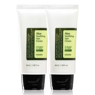 Produktbild von Sonnencreme Sonnenschutzpflege mit Aloe Vera COSRX Soothing Sun Cream SPF 50+, 2x 50ml