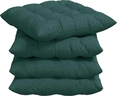 Obrázok produktu pre vidaXL Vankúš na sedenie 2 ks Tmavo zelená látka 40 x 40 x 6 cm