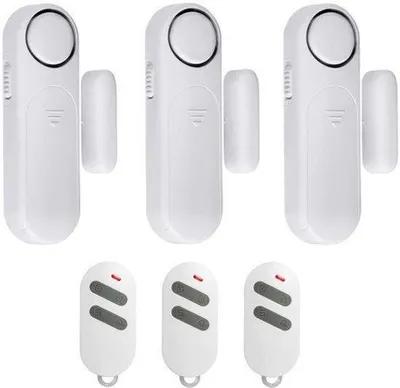 Productafbeelding van Deuralarm voor ramen, draadloos alarm met contactsensor voor deuren en ramen met 120 dB, 3 modi voor je huis, kinderen, bedrijfsveiligheid