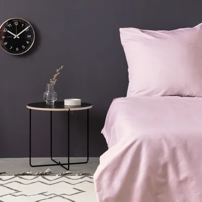 Produktbild von L'Essentiel Linge de Maison, De Light Pink, Satin-Einzelbettbezug-Set (FR), Hell-Pink, 100 % Baumwollsatin, 140 x 200 cm