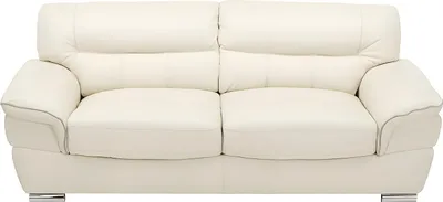 Produktbild von THIBAULT 3-Sitzer Sofa in Leder - Elfenbein