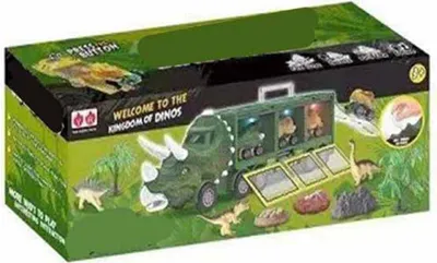Obrázek produktu pro Model dinosauřího auta, hračka s blikajícími světly pro děti, chlapce, zelený